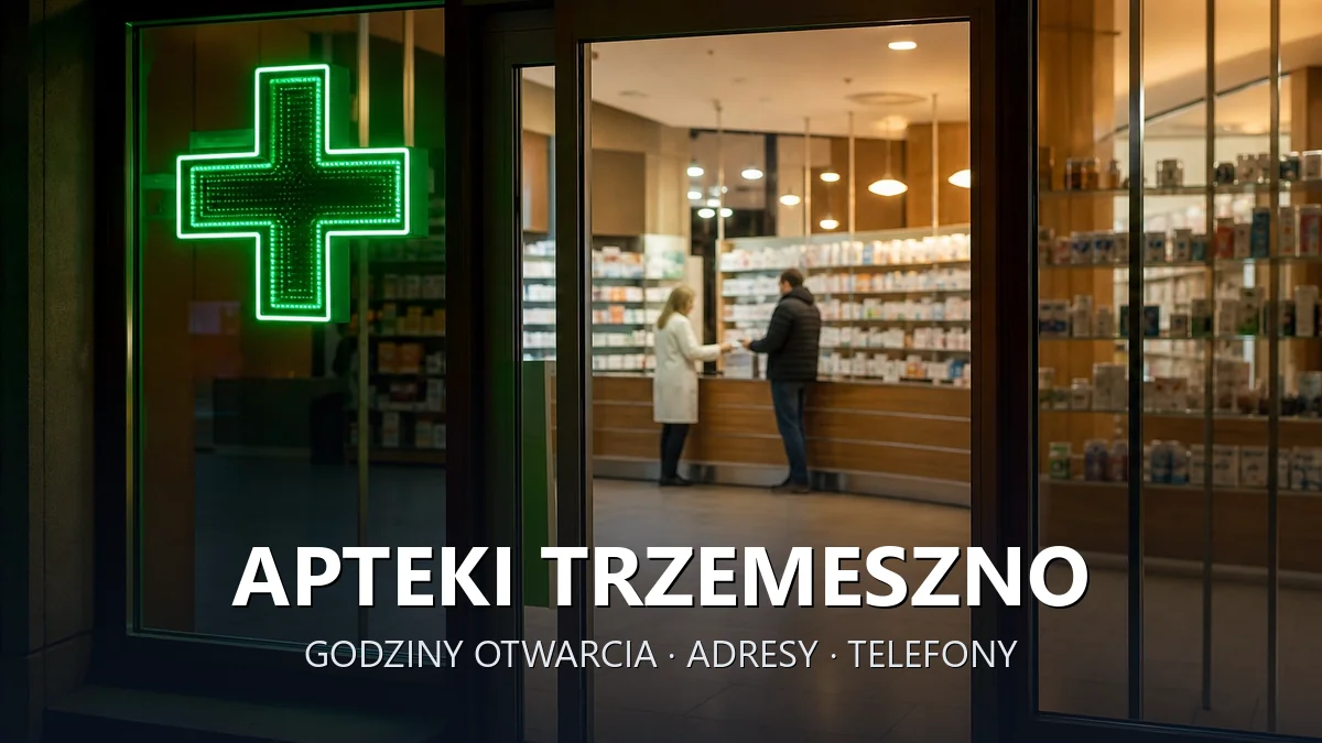 Apteki Trzemeszno, powiat gnieźnieński - adresy, telefony, godziny otwarcia
