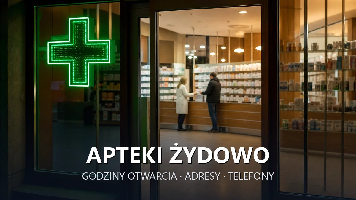 Apteki Żydowo, gmina Czerniejewo, powiat gnieźnieński - adresy, telefony, godziny otwarcia