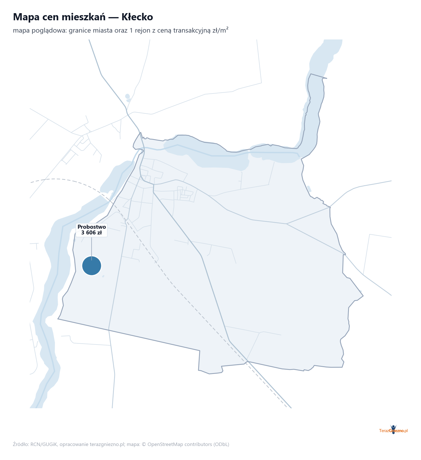 Mapa cen mieszkań - Kłecko
