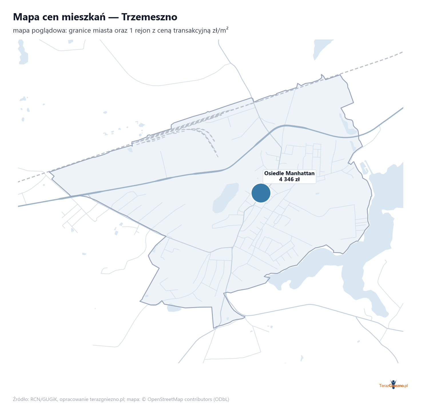 Mapa cen mieszkań - Trzemeszno
