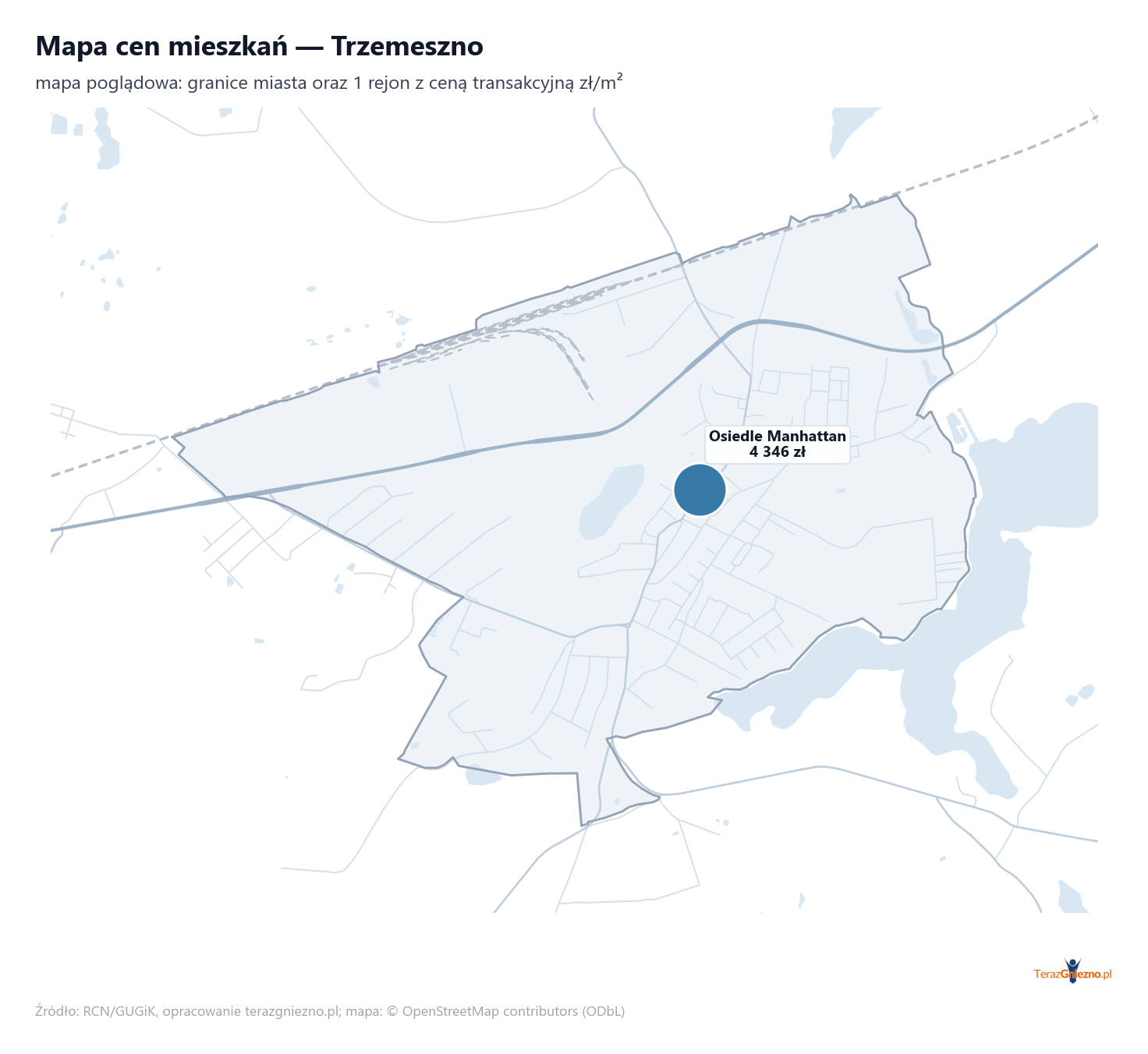 Mapa cen mieszkań - Trzemeszno