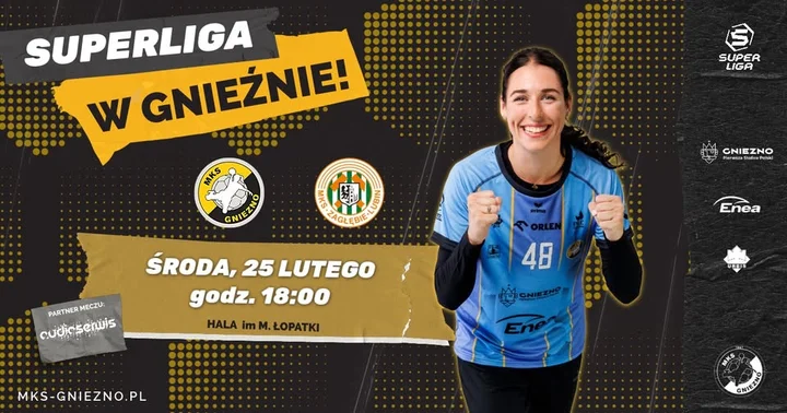 Grafika promocyjna wydarzenia Grupa Mistrzowska: Enea MKS Gniezno – KGHM Zagłębie Lubin
