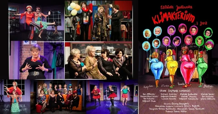 Grafika promocyjna wydarzenia Klimakterium... i już w Gnieźnie — komedia o kobietach na scenie Auli Pomnik