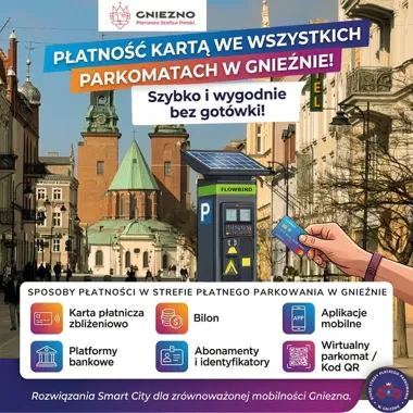 Koniec szukania bilonu w Gnieźnie parkomaty przyjmują już karty