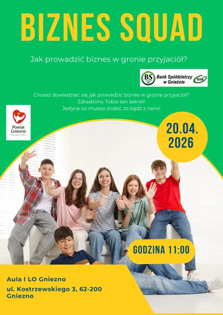 Biznes Squad w Gnieźnie stawia na współpracę zamiast samotnej rywalizacji