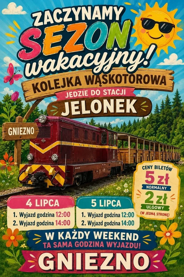 Gnieźnieńska wąskotorówka wraca na tory. Sezon rusza już 4 lipca