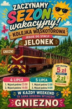 Gnieźnieńska wąskotorówka wraca na tory. Sezon rusza już 4 lipca