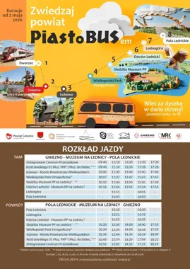 PiastoBus rusza na Lednicę. Bilet kupi się tylko kartą