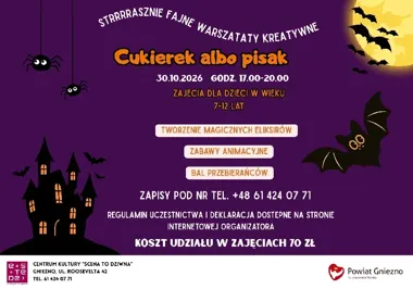 Cukierek albo pisak w Gnieźnie - trzy godziny kreatywnej zabawy.