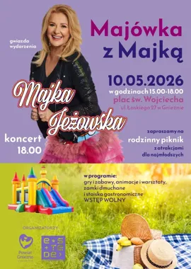 Majka Jeżowska rozkręci majówkę w Gnieźnie. Będzie piknik i rock